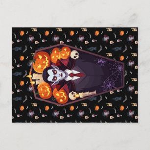 🦇 Gotische Vampier Zwart Briefkaart 🖤🎃