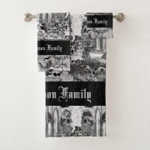 Gotische Vampieren Crypt Graves Vleermuizen Skulls Bad Handdoek