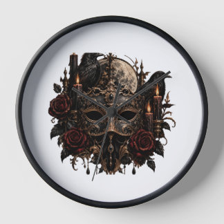 Gotische Venetiaanse Maskerade Masker Zwart Goud D