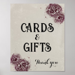 Gotische Victoriaans bewerkbare partij Event Sign Poster