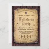 Gotische  Victoriaans Halloween Party Kaart (Voorkant)