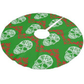 Gotische  Victoriaans kerstschedels Kerstboom Rok (Gekanteld)