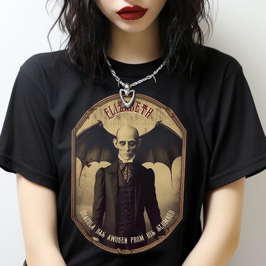 Gotische  Vintage Dracula Halloween T-shirt