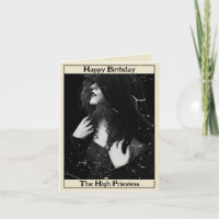 Gotische Vintage Hoge Priesteres Tarot Foto Verjaa