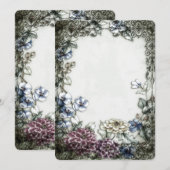 Gotische vintage rand sjabloon kaart (Voorkant / Achterkant)