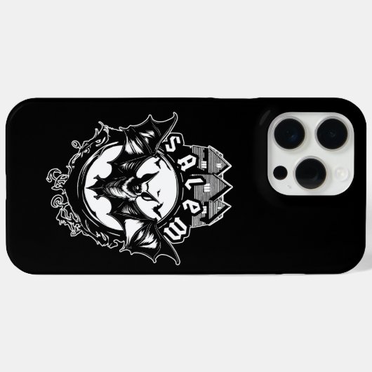 Gotische vleermuis en Salem Witch House Case-Mate iPhone Case (Achterkant (horizontaal))