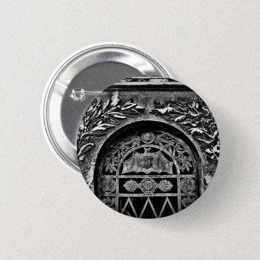 Gotische vleermuiscrypte ronde button 5,7 cm (Voorkant /achterkant)
