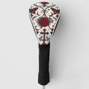 Gotische Vlinder Bloemmotief (1) Golfheadcover