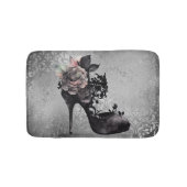 Gotische Vogue | Muted Pastel Roos Mode Stiletto Badmat (Voorkant)
