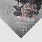 Gotische Vogue | Muted Pastel Roos Mode Stiletto Tissuepapier (Detail)