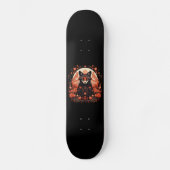 Gotische Vos en Bloemen Skateboard (Voorkant)