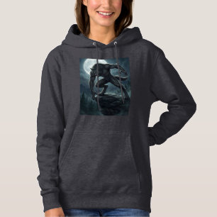 Gotische weerwolf volle maan donkere fantasie kuns hoodie