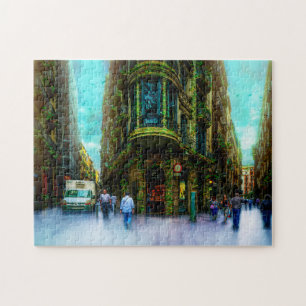 Gotische Wijk Barcelona. Legpuzzel