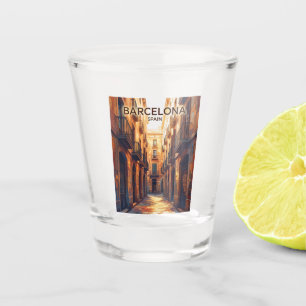 Gotische wijk Spanje Shot Glas