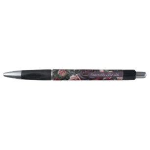 Gotische wijn Red Rose Fine Art Botanische Schilde Pen