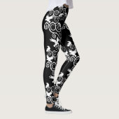 Gotische witte raven en doornen leggings (Rechts)