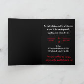 Gotische Zwarte Kraai & Toren Griezelige Halloween Kaart (Binnen)