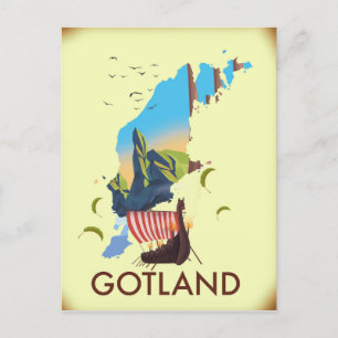Gotland Baltische Zee Viking Reis kaart