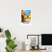 Gotland Zweden Reisprint Poster (Thuiskantoor)