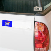 Gotlands län flag bumpersticker (Op Truck)