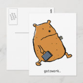 Gotowork. Briefkaart (Voorkant / Achterkant)