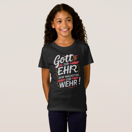 Gott zur Ehr dem Nächsten zur Wehr - Feuerwehr T-shirt (Voorkant volledig)
