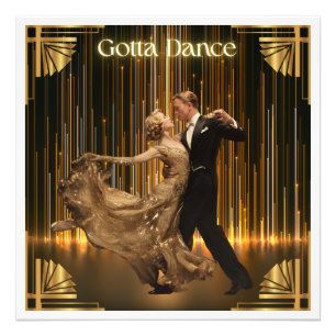 Gotta Dance - Poster Art Déco de la salle de bal V