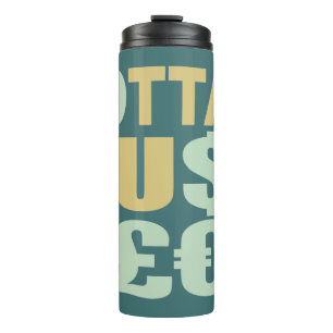 GOTTA HUSTLE/HU$T£ aangepaste naam tumbler Thermosbeker