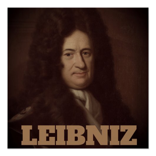Gottfried Wilhelm Leibniz (c. 1695) Poster Perfect Poster (Voorkant)