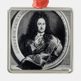 Gottfried Wilhelm Leibniz Metalen Ornament