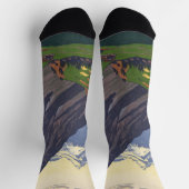 Gotthard Pass bergpas in de Alpen Sokken (Top)