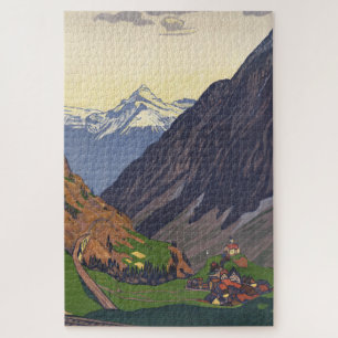 Gotthardpas bergpas in de Alpen Legpuzzel