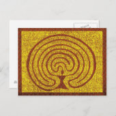 Göttin im Labyrinth 3 Briefkaart (Voorkant / Achterkant)