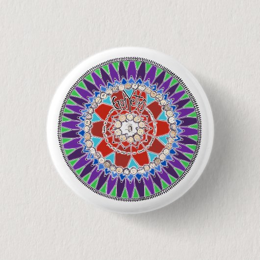 Gotyettes-Button Ronde Button 3,2 Cm (Voorkant)