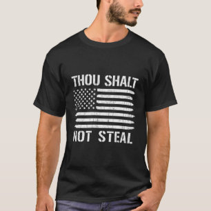 Gou Shalt Steal American Flag Baseball Softba T-shirt