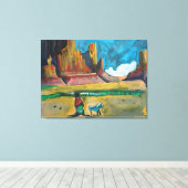 Gouache 1 canvas afdruk (Insitu (Houten vloer))