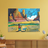 Gouache 1 canvas afdruk (Insitu (Woonkamer))