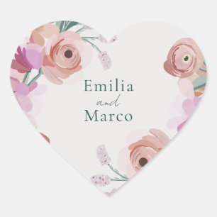 Gouache Bloesems Sticker