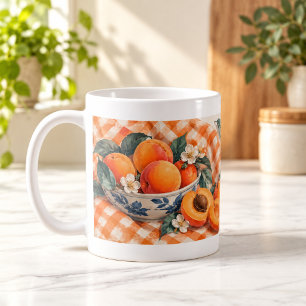 Gouache Fruit Tasse Apricot Après-midi