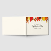 Gouache herfst bladeren herfst bruiloft gastenboek (Volledig)