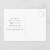 Gouache Herfst Bladeren Save the Date Aankondigingskaart (Achterkant)