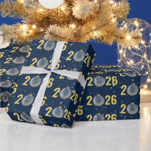 Goud 2025 Kerst Ornament Cadeaupapier