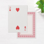 Goud 2 van harten Las Vegas Bruiloft Spelen Kaart (Bureau)