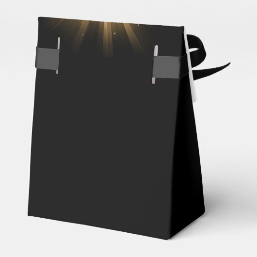 Goud 30e Verjaardagsfeestje Gouden Disco Bal Bedankdoosjes (Achterkant)