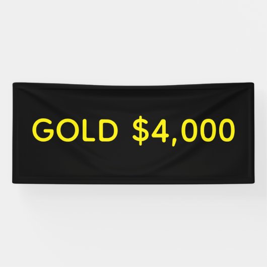Goud $4.000 Marktovering Spandoek (Horizontaal)