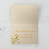 Goud, 50ste trouwdag. kaart (Binnen)
