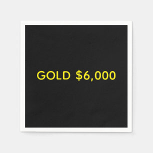Goud $6.000 Marktfeest Servet