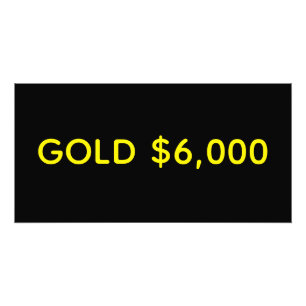 Goud $6.000 Marktviering Foto Afdruk