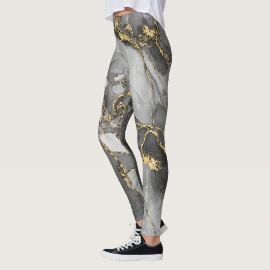 Goud Abstract gepatterd | LEGGINGS (Links)