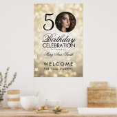 Goud ALLE AGENTJES Glitter Lights Poster (Keuken)